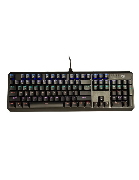 T-TGK319-BL,Tastatura mecanica T-Dagger Pavones neagra iluminare rainbow