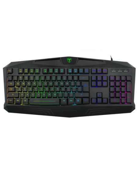 T-TGK106,Tastatura gaming T-Dagger Tanker neagra iluminare rainbow