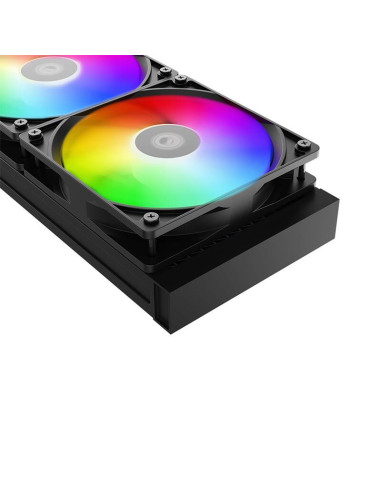 FX360-ARGB,Cooler procesor cu lichid ID-Cooling FX360 negru iluminare aRGB