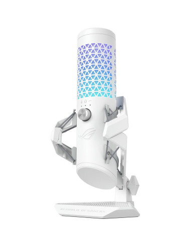 90YH03Z0-BAUA10,Microfon ASUS ROG Carnyx alb iluminare RGB