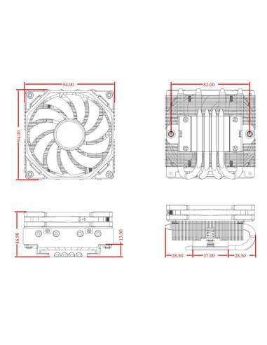 IS-40-XT-BLACK,Cooler procesor ID-Cooling IS-40-XT negru IS-40-XT-BLACK,Cooler procesor ID-Cooling IS-40-XT negru