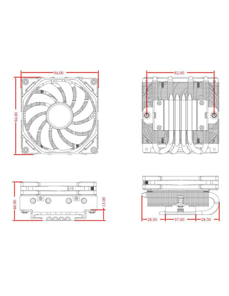 IS-40-XT-BLACK,Cooler procesor ID-Cooling IS-40-XT negru IS-40-XT-BLACK,Cooler procesor ID-Cooling IS-40-XT negru