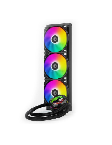 SL360-XE,Cooler procesor cu lichid cu display ID-Cooling SL360 XE negru iluminare aRGB