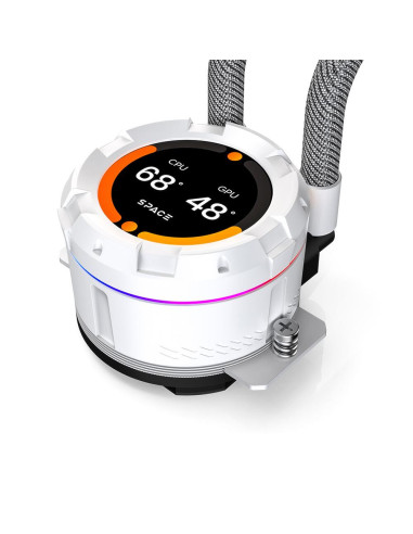 SL360-XE-WHITE,Cooler procesor cu lichid cu display ID-Cooling SL360 XE alb iluminare aRGB