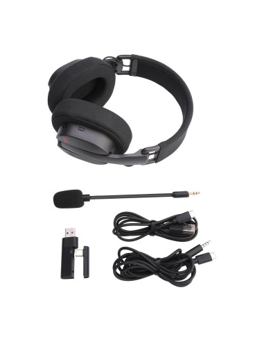 H888,Casti gaming Bluetooth cu fir si wireless Redragon Luce negre