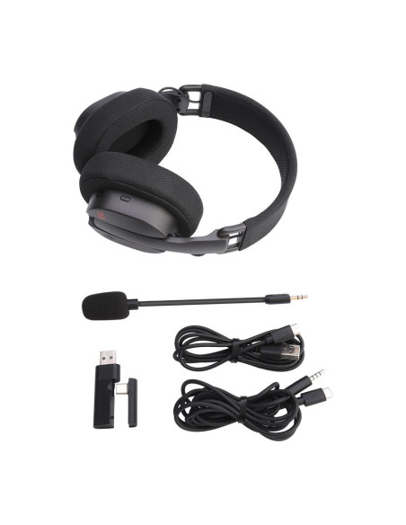 H888,Casti gaming Bluetooth cu fir si wireless Redragon Luce negre