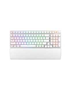 90MP037A-BKUA30,Tastatura gaming mecanica cu sau fara fir ASUS ROG Strix Scope II 96 NX Snow switch Moonlight White