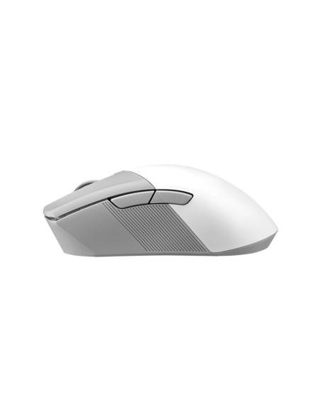 90MP02Y0-BMUA11,Mouse gaming wireless si bluetooth ASUS ROG Gladius III Wireless AimPoint alb Moonlight White