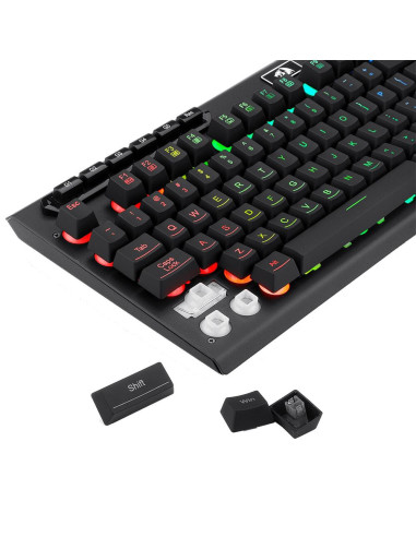 K513-RGB,Tastatura gaming Redragon Aditya neagra iluminare RGB