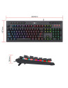 K513-RGB,Tastatura gaming Redragon Aditya neagra iluminare RGB