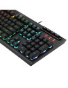 K513-RGB,Tastatura gaming Redragon Aditya neagra iluminare RGB