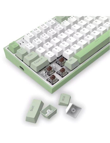 S134,Kit tastatura mecanica si mouse Redragon Ultimate Gaming Rig albe iluminare RGB