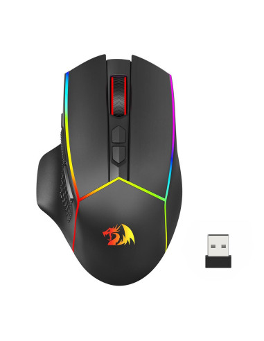 M814RGB-PRO,Mouse gaming Bluetooth cu si fara fir Redragon Axe Pro negru iluminare RGB