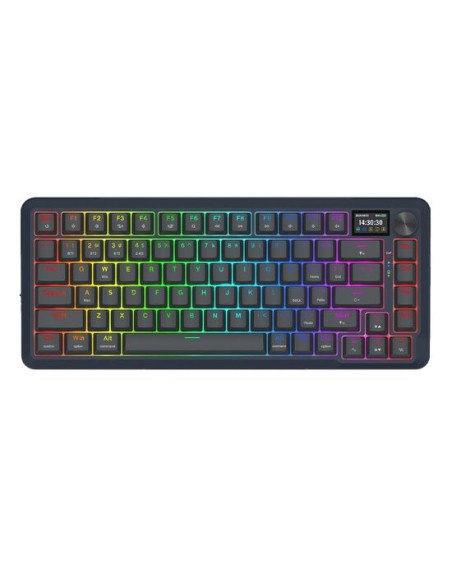 K708-RGB-PRO,Tastatura gaming mecanica Bluetooth cu si fara fir Redragon Flekact Pro neagra iluminare RGB