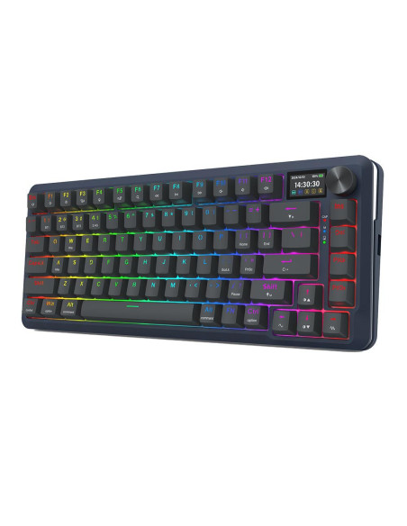 K708-RGB-PRO,Tastatura gaming mecanica Bluetooth cu si fara fir Redragon Flekact Pro neagra iluminare RGB