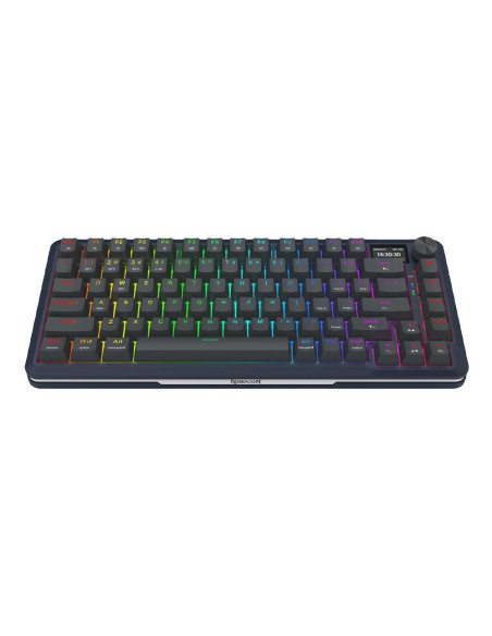 K708-RGB-PRO,Tastatura gaming mecanica Bluetooth cu si fara fir Redragon Flekact Pro neagra iluminare RGB