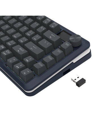 K708-RGB-PRO,Tastatura gaming mecanica Bluetooth cu si fara fir Redragon Flekact Pro neagra iluminare RGB