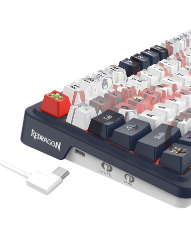 K686AK-RGB-PRO,Tastatura gaming mecanica Bluetooth cu si fara fir Redragon Eisa Pro Honkai Impact iluminare RGB