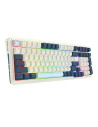 K686WB-RGB-PRO,Tastatura gaming mecanica Bluetooth cu si fara fir Redragon Eisa Pro alba cu albastru iluminare RGB