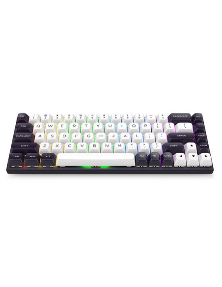 K701WB-RGB-M,Tastatura gaming mecanica Redragon Irelia neagra cu alb iluminare RGB switch-uri magnetice roz