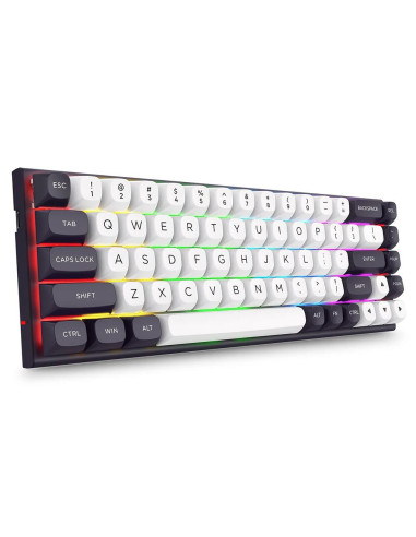 K701WB-RGB-M,Tastatura gaming mecanica Redragon Irelia neagra cu alb iluminare RGB switch-uri magnetice roz