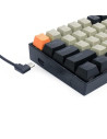 K606-OG-BK-GY,Tastatura gaming mecanica Redragon Lakshmi neagra cu portocaliu si gri iluminare alba