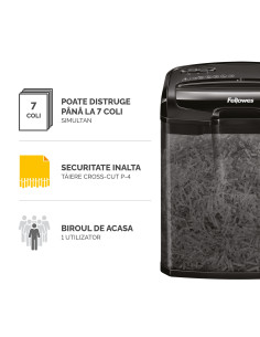 FE4701801+,Distrugator documente m-7cm cross-cut fellowes 2