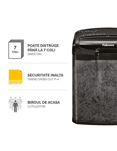 FE4701801+,Distrugator documente m-7cm cross-cut fellowes FE4701801+,Distrugator documente m-7cm cross-cut fellowes