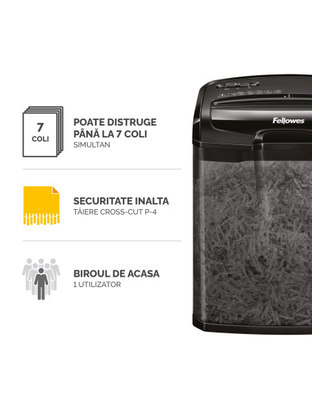 FE4701801+,Distrugator documente m-7cm cross-cut fellowes FE4701801+,Distrugator documente m-7cm cross-cut fellowes