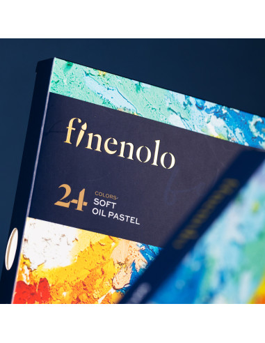 DLEC212-24,Creioane ulei pastel profesionale 24 culori finenolo deli