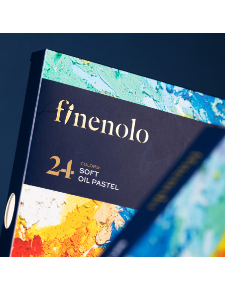 DLEC212-24,Creioane ulei pastel profesionale 24 culori finenolo deli