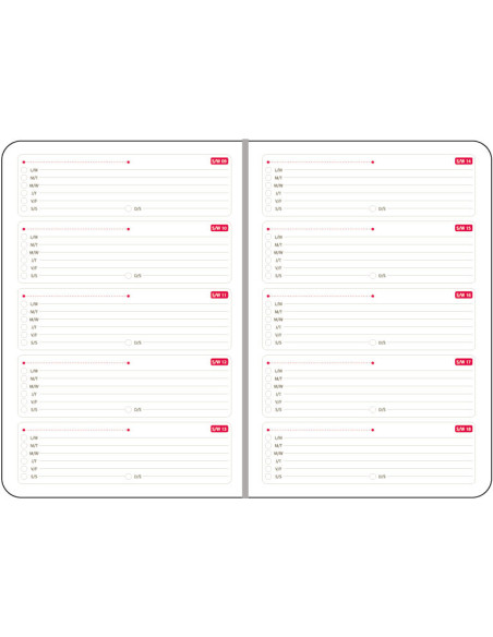 EGOBRUGESKD10,Agenda a5 nedatata piele neagra bruges ego