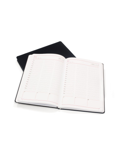 EGOBRUGESKD10,Agenda a5 nedatata piele neagra bruges ego