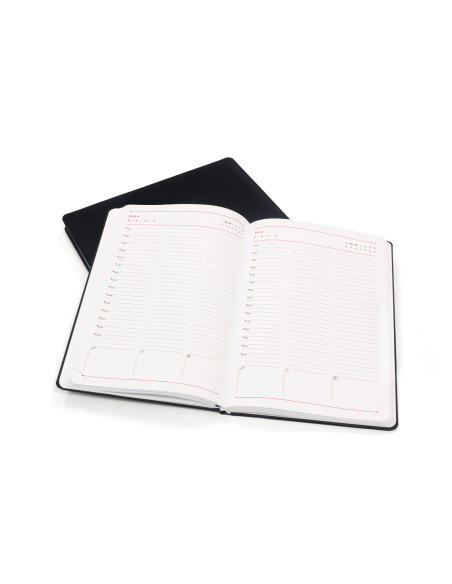 EGOBRUGESKD10,Agenda a5 nedatata piele neagra bruges ego