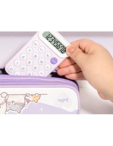 DLEM10P,Calculator buzunar 8dig m10 roz deli