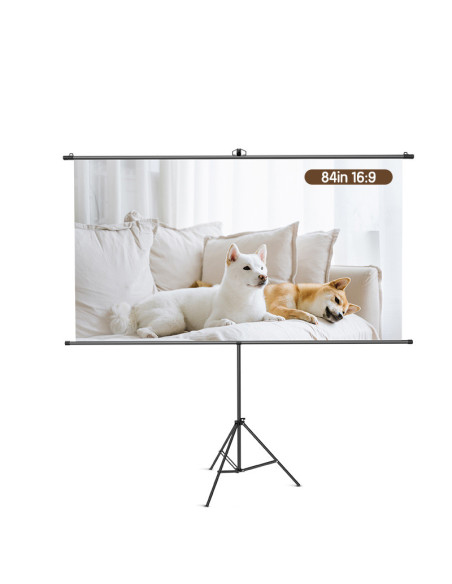 DLES902,Ecran proiectie 186 x 104.5 cm manual pe trepied deli