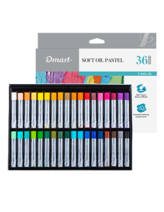 DLEC340-36,Creioane ulei pastel profesionale 36 culori dmast by pebeo