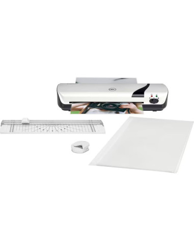 GBC4410034,Set craft gbc 4 in 1 alb,laminator a4 inspire+, trimmer, rounder, folii laminare a4