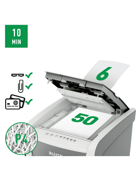 LZ80350000+,Distrugator automat doc iq home office cross-cut p4 leitz LZ80350000+,Distrugator automat doc iq home office cross-cut p4 leitz