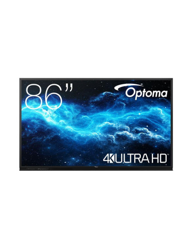 H1F0H05BW101,Display interactiv 86" 4K UHD OPTOMA 3862RK, Android 13