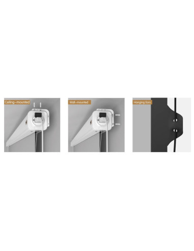 16/9EL240TAB,Ecran de proiectie electric tensionat de perete/tavan Blackmount, 240x135 cm, Format 16:9