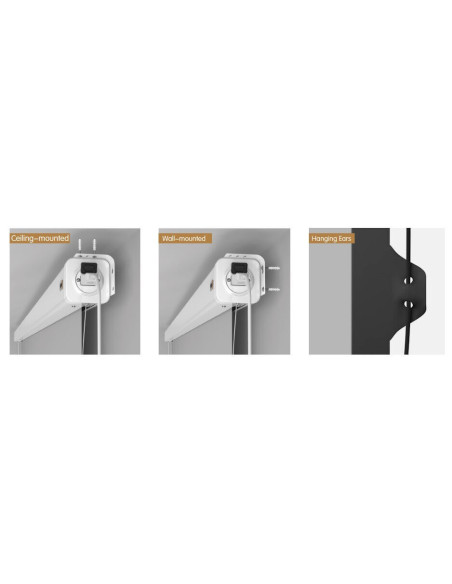 16/9EL240TAB,Ecran de proiectie electric tensionat de perete/tavan Blackmount, 240x135 cm, Format 16:9