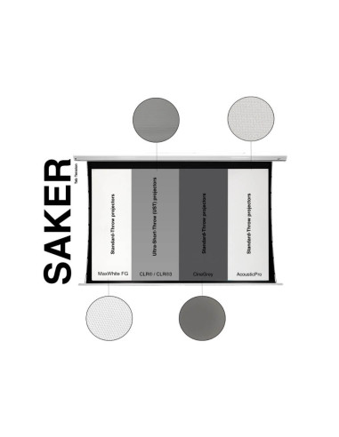 SKT135XHD5-E10,Ecran de proiectie electric tensionat ALR, 299x168cm, EliteScreens Saker SKT135XHD5-E10,format 16:9, 5D Cine Grey