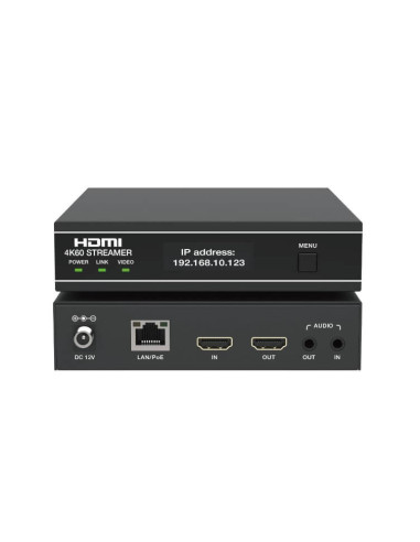 Stream4K,Encoder HDMI 4K@60 pentru Streaming H.264/H.265, HDMI IN & OUT, Audio-IN & OUT