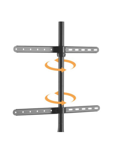 BM-FS12-46F-BLACK,Tripod elegant tip șevalet pentru TV 45"-65" Blackmount FS12-46F, max.32kg, negru-nuc