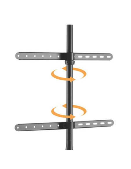 BM-FS12-46F-BLACK,Tripod elegant tip șevalet pentru TV 45"-65" Blackmount FS12-46F, max.32kg, negru-nuc