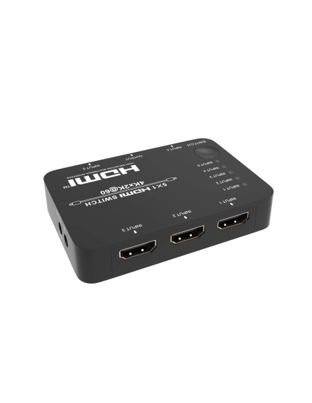 HDCVT-HDS-B51,Switch HDMI2.0b 5x1 4K@60Hz 4:4:4, HDCP2.2, 3D cu telecomanda