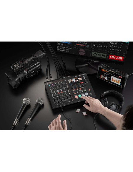 VIDCAP-ROL-SR20HD,Roland SR-20HD Mixer AV pentru Transmisiuni Directe & Inregistrare