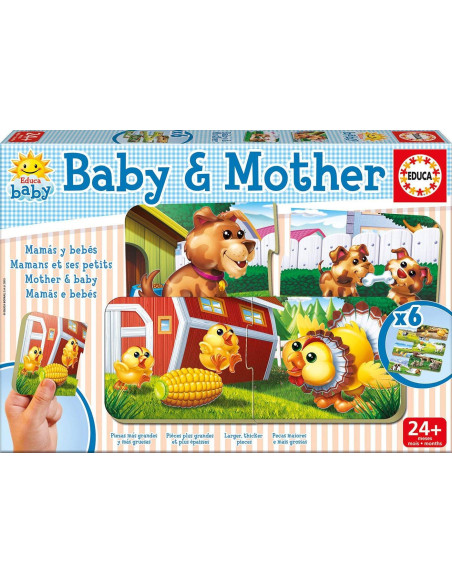 TN-16845,Set 6 Puzzle Baby & Mother 2 piese