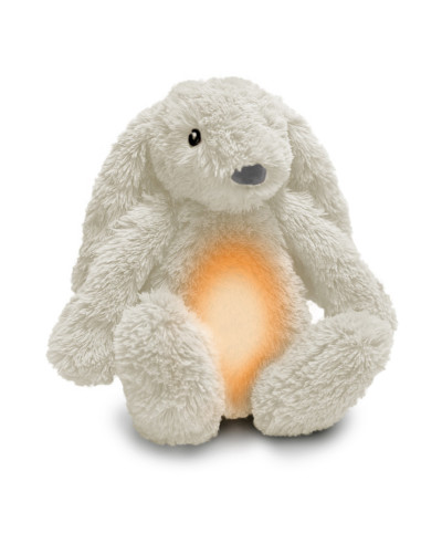 ZA-RO-03,Iepurasul RO cu dispozitiv lumina si sunet, Alb